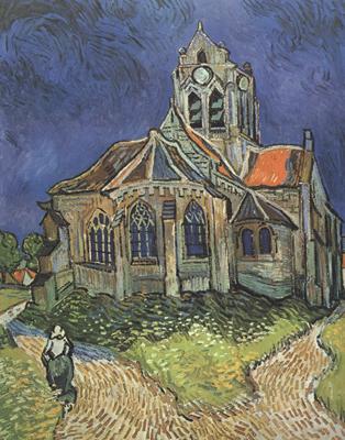 Vincent Van Gogh The Church at Auvers (nn04) Norge oil painting art